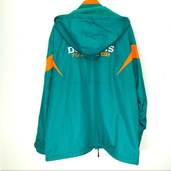 NFL Onfield Reebok Miami Dolphine Hooded Jacket - Picture 2 of 7